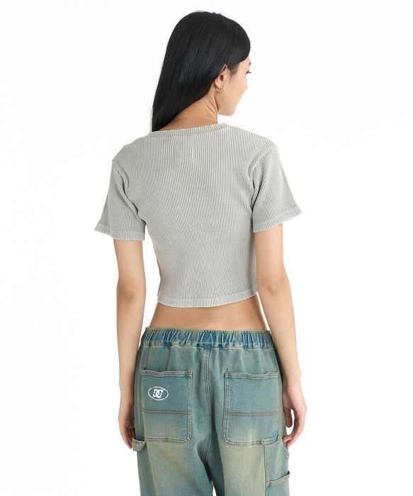 DC SHOES ウィメンズ 26 WS TELECO SHORT S Tシャツ 【2026年春夏モデル】 BES / M