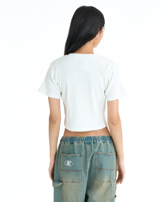 DC SHOES ウィメンズ 26 WS TELECO SHORT S Tシャツ 【2026年春夏モデル】