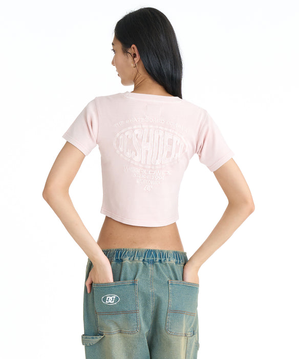 DC SHOES ウィメンズ 26 WS HIDDEN SHORT S Tシャツ 【2026年春夏モデル】 PKS / M