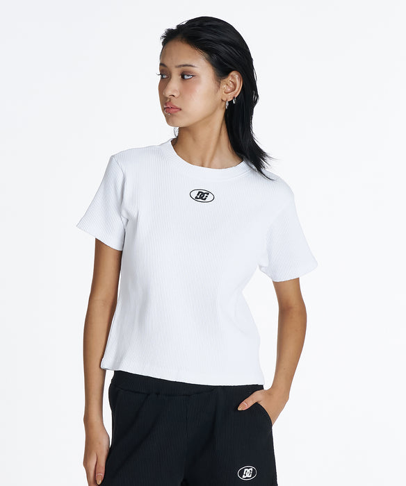 DC Shoes ウィメンズ 26 WS TELECO JF SS Tシャツ 【2026年夏モデル】 WHT / L