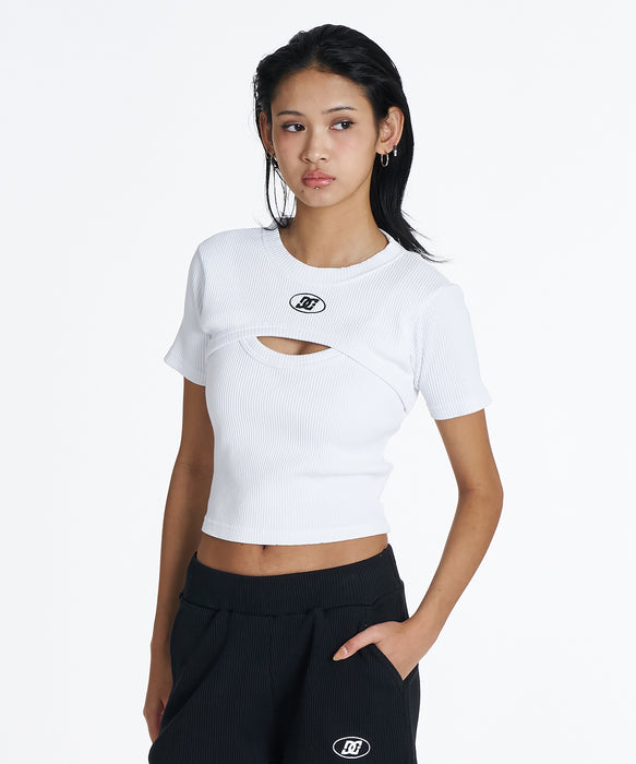 DC Shoes ウィメンズ 26 WS TELECO LAYERD SS Tシャツ 【2026年夏モデル】 WHT / L