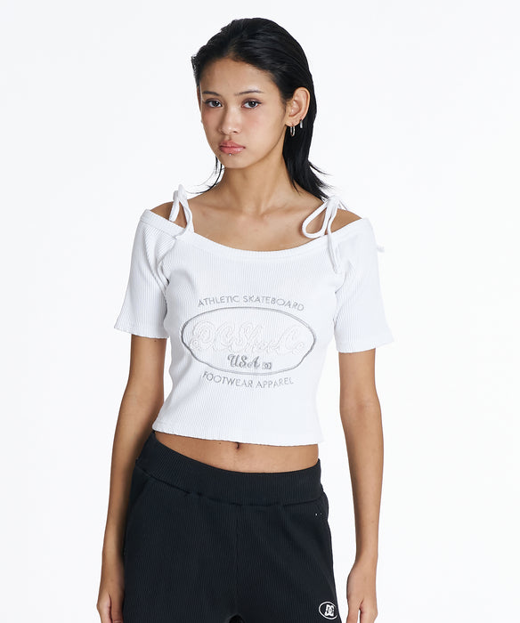 DC Shoes ウィメンズ 26 WS TELECO OF SS Tシャツ 【2026年夏モデル】 WHT / M