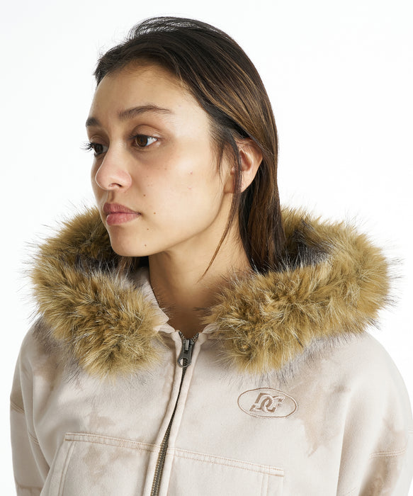 DC SHOES ウィメンズ 26 WS FUR HIDDEN ZH スウェットジャケット 【2026年秋冬モデル】 BET / L