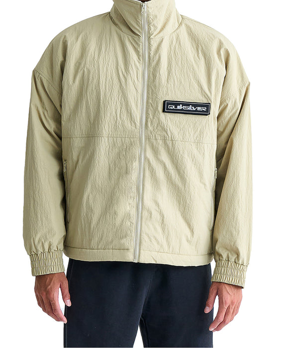 【OUTLET】QUIKSILVER メンズ NY BOA STAND ZIP JAC ジャケット ルーズフィット ボア裏地
