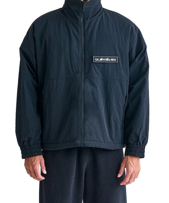 【OUTLET】QUIKSILVER メンズ NY BOA STAND ZIP JAC ジャケット ルーズフィット ボア裏地