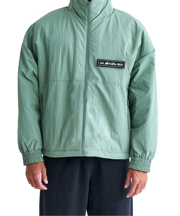 【OUTLET】QUIKSILVER メンズ NY BOA STAND ZIP JAC ジャケット ルーズフィット ボア裏地