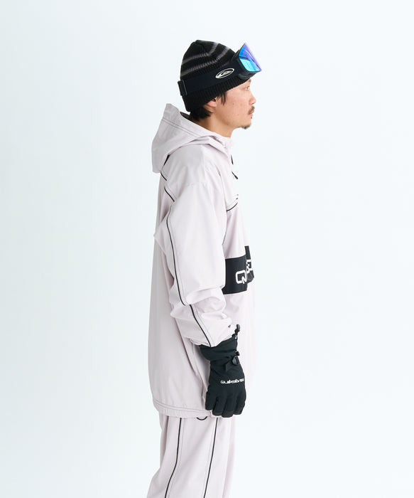 新品タグ付　ジャケット　ホワイト　シルバー QUIKSILVER メンズ QUIK SLASH JK スノージャケット 【25-26SNOWモデル】