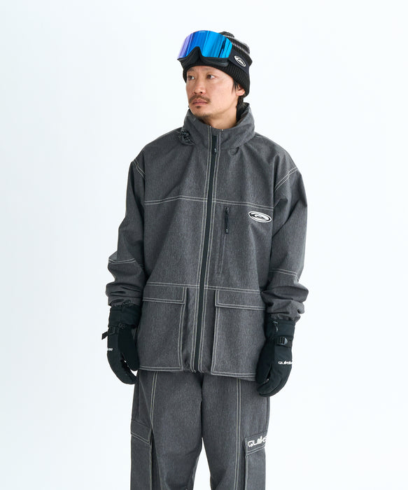 Quiksilver Lサイズ QUIKSILVER メンズ QUIK JEAN JK スノージャケット 【25-26SNOWモデル】