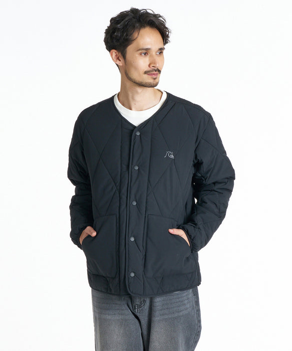 QUIKSILVER メンズ DNA AIR MICRO RIP CARDIGAN ジャケット 【2026年秋冬モデル】 BLK / XL