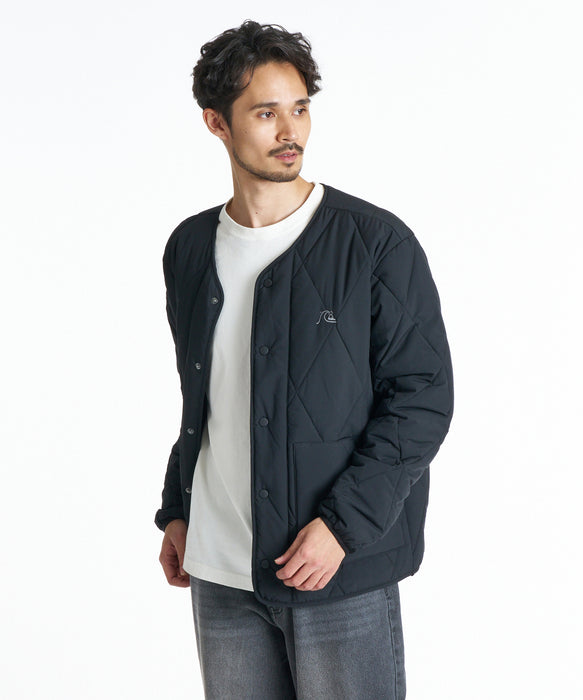 QUIKSILVER メンズ DNA AIR MICRO RIP CARDIGAN ジャケット 【2026年秋冬モデル】 BLK / XL