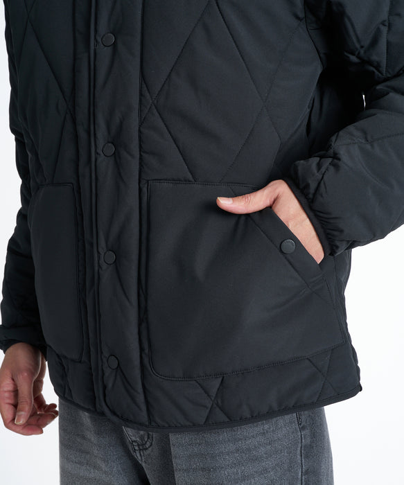 QUIKSILVER メンズ DNA AIR MICRO RIP CARDIGAN ジャケット 【2026年秋冬モデル】 BLK / XL
