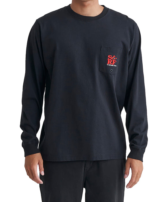 OUTLET】QUIKSILVER メンズ SURF LT 長袖Tシャツ レギュラーフィット