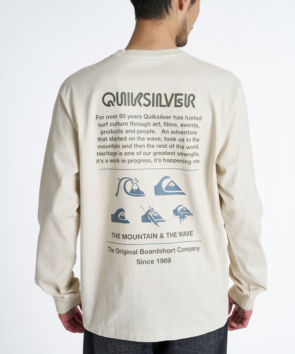 QUIKSILVER メンズ DNA POCKET LT ロンT 【2026年秋冬モデル】 BGE / XL