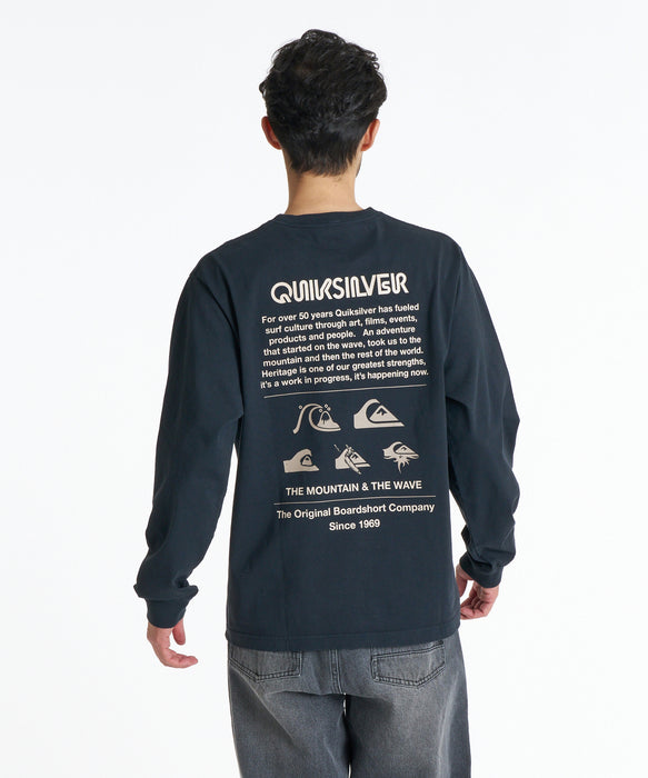 QUIKSILVER メンズ DNA POCKET LT ロンT 【2026年秋冬モデル】 BLK / XL