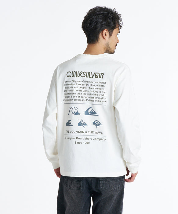 QUIKSILVER メンズ DNA POCKET LT ロンT 【2026年秋冬モデル】 WHT / XL