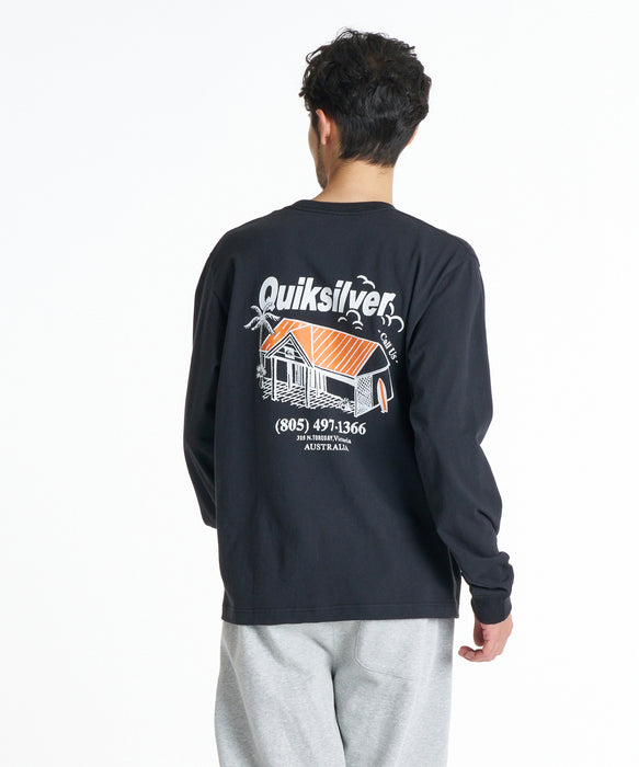 QUIKSILVER メンズ DEEP HOUSE LT ロンT 【2026年秋冬モデル】 BLK / XL