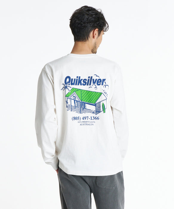 QUIKSILVER メンズ DEEP HOUSE LT ロンT 【2026年秋冬モデル】 WHT / XL