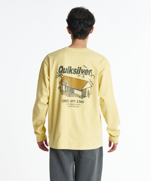 QUIKSILVER メンズ DEEP HOUSE LT ロンT 【2026年秋冬モデル】 YEL / XL
