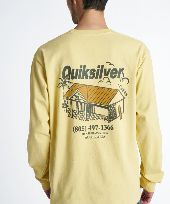 QUIKSILVER メンズ DEEP HOUSE LT ロンT 【2026年秋冬モデル】 YEL / XL