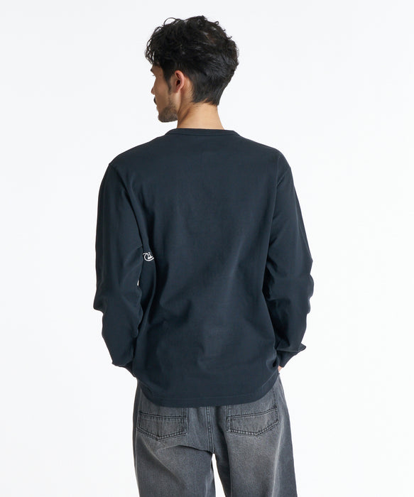 QUIKSILVER メンズ DNA HENLY LT ロンT 【2026年秋冬モデル】 BLK / XL