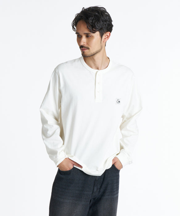 QUIKSILVER メンズ DNA HENLY LT ロンT 【2026年秋冬モデル】 WHT / XL