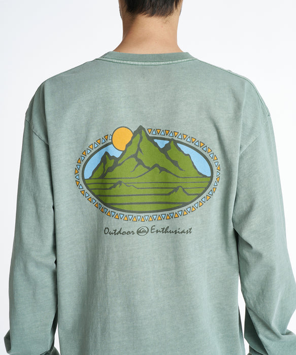 QUIKSILVER メンズ MOUNTAIN LOVERS LT ロンT 【2026年秋冬モデル】 OLV / XL