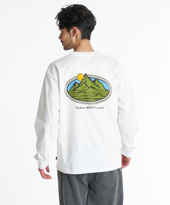 QUIKSILVER メンズ MOUNTAIN LOVERS LT ロンT 【2026年秋冬モデル】 WHT / XL