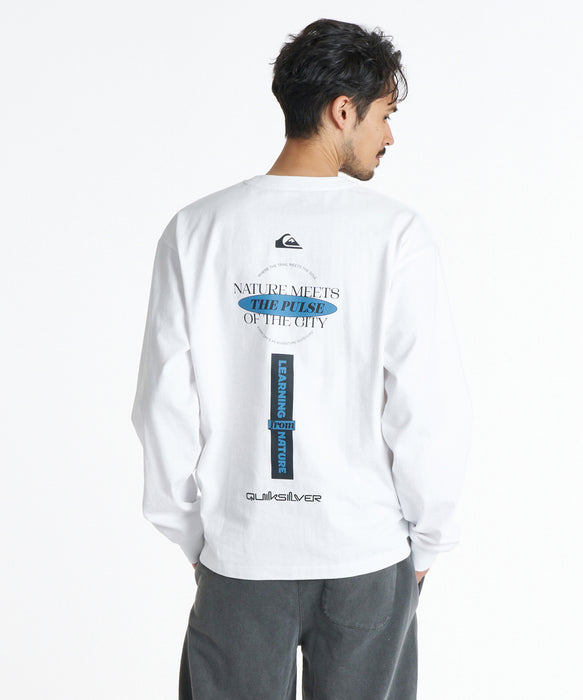 QUIKSILVER メンズ QS MEETS LT ロンT 【2026年秋冬モデル】 WHT / XL