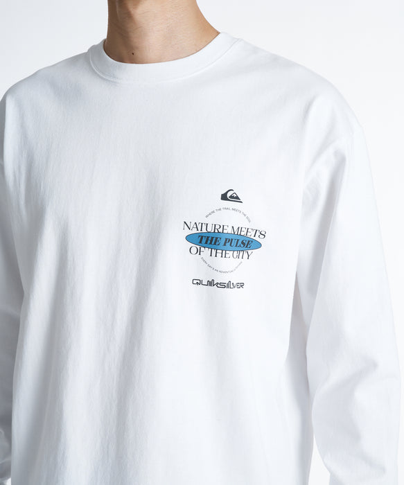 QUIKSILVER メンズ QS MEETS LT ロンT 【2026年秋冬モデル】 WHT / XL