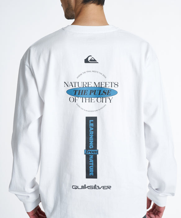 QUIKSILVER メンズ QS MEETS LT ロンT 【2026年秋冬モデル】 WHT / XL