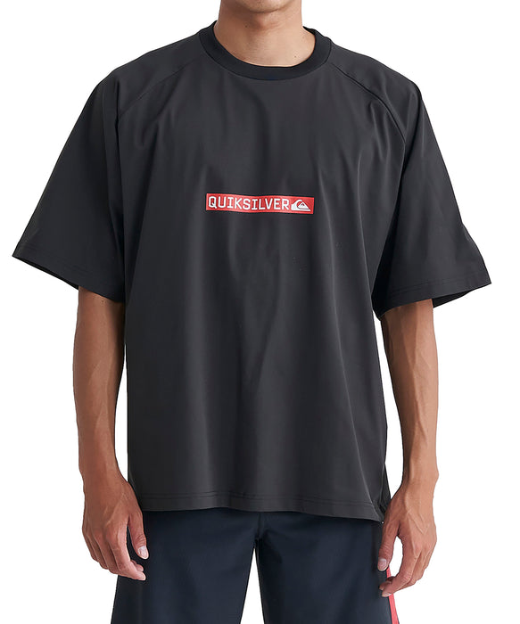 【OUTLET】QUIKSILVER メンズ GLWV CLICKER LOGO SS 半袖ラッシュガード サーフT 速乾