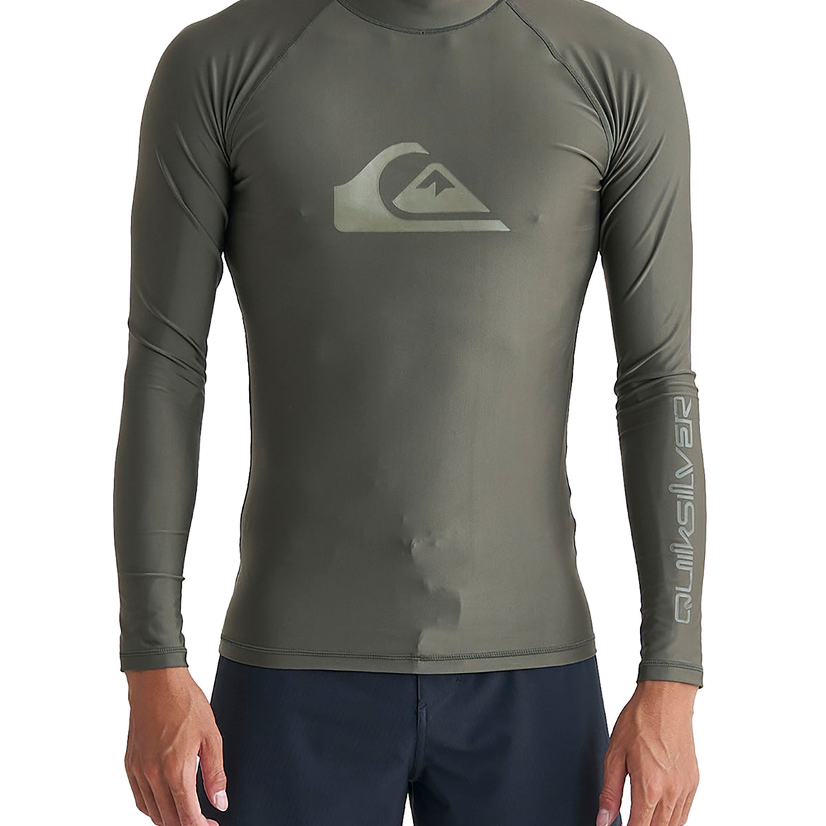 rash wet suit グレー XL 長袖 ラッシュガード 希少 レア OUTLET FAMILY SALE】Quiksilver ALL TIME LR ラッシュガード 長袖 メンズ