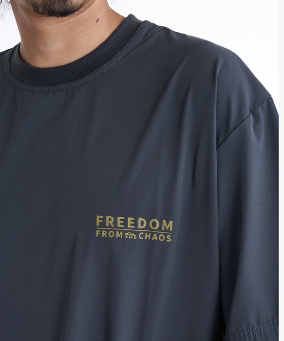 【OUTLET】QUIKSILVER メンズ WATER CONNECTION SS 半袖ラッシュガード サーフT UV CUT UPF 50+ ルーズフィット