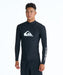 QUIKSILVER メンズ ALL TIME LR 長袖ラッシュガード 【2026年春夏モデル】 BLK1 / XL
