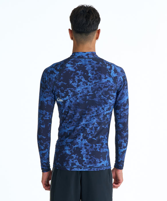 QUIKSILVER メンズ/ユニセックス ALL TIME LR 長袖ラッシュガード 速乾