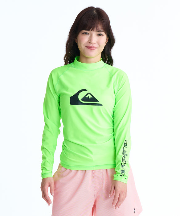 QUIKSILVER メンズ ALL TIME LR 長袖ラッシュガード 【2026年春夏モデル】 GRN / XL