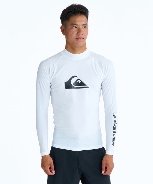 QUIKSILVER メンズ ALL TIME LR 長袖ラッシュガード 【2026年春夏モデル】 WHT / XL