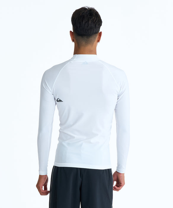 QUIKSILVER メンズ ALL TIME LR 長袖ラッシュガード 【2026年春夏モデル】 WHT / XL