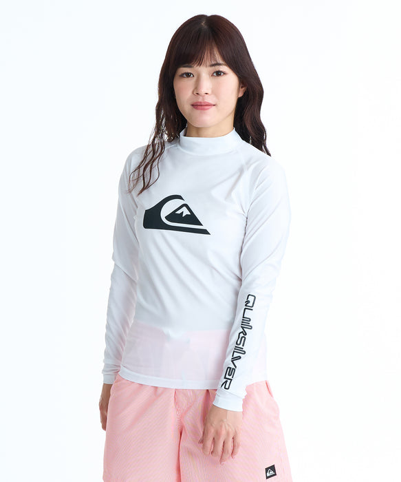 QUIKSILVER メンズ ALL TIME LR 長袖ラッシュガード 【2026年春夏モデル】 WHT / XL