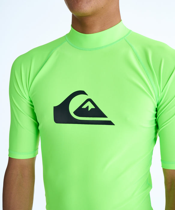 QUIKSILVER メンズ ALL TIME SR ラッシュガード 【2026年春夏モデル】 GRN / XL