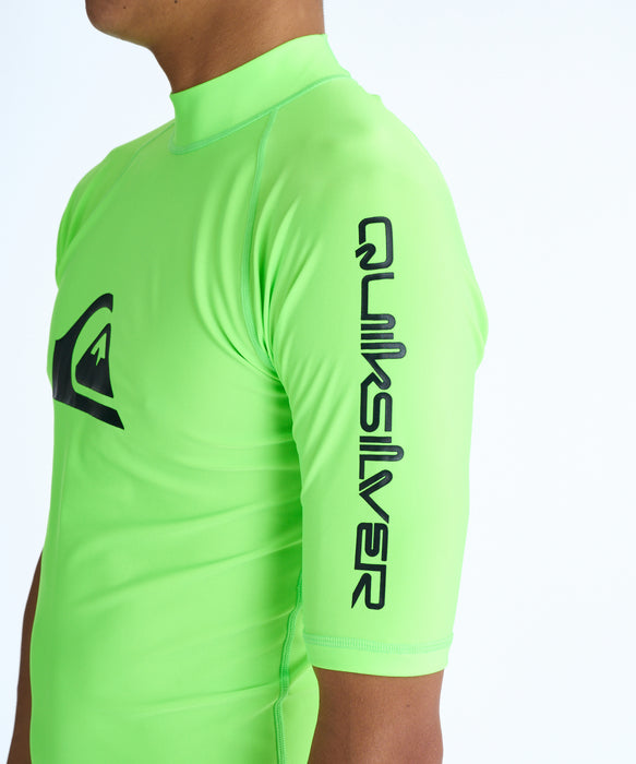 QUIKSILVER メンズ ALL TIME SR ラッシュガード 【2026年春夏モデル】 GRN / XL