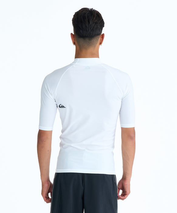 QUIKSILVER メンズ ALL TIME SR ハイネック半袖ラッシュガード 速乾