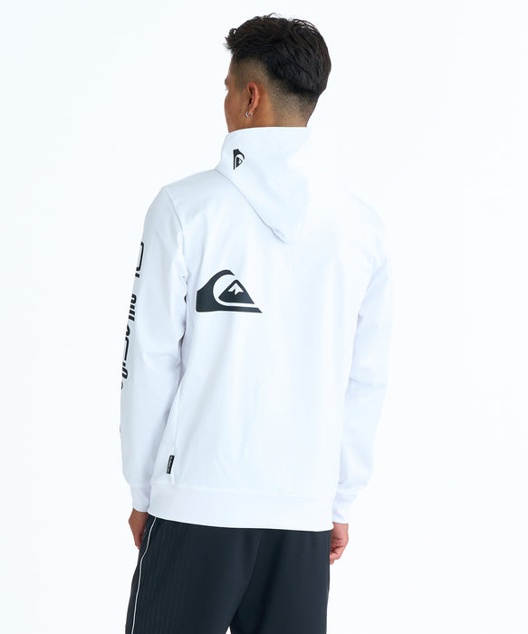 QUIKSILVER メンズ OMNI MW ZIP HOODIE ジップラッシュガード 【2026年春夏モデル】 WHT / XL
