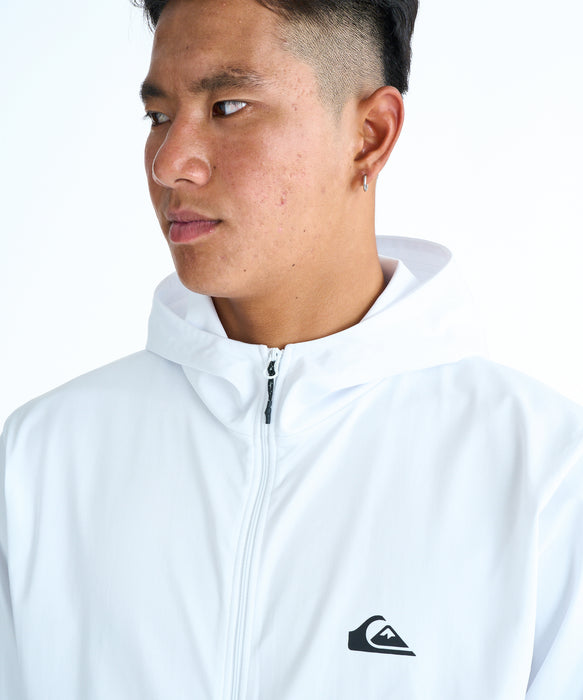 QUIKSILVER メンズ OMNI MW ZIP HOODIE ジップラッシュガード 【2026年春夏モデル】 WHT / XL