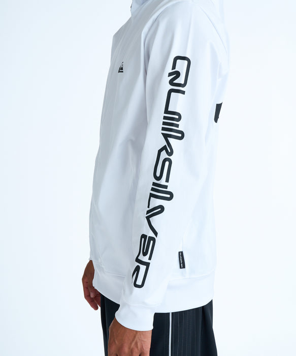 QUIKSILVER メンズ OMNI MW ZIP HOODIE ジップラッシュガード 【2026年春夏モデル】 WHT / XL