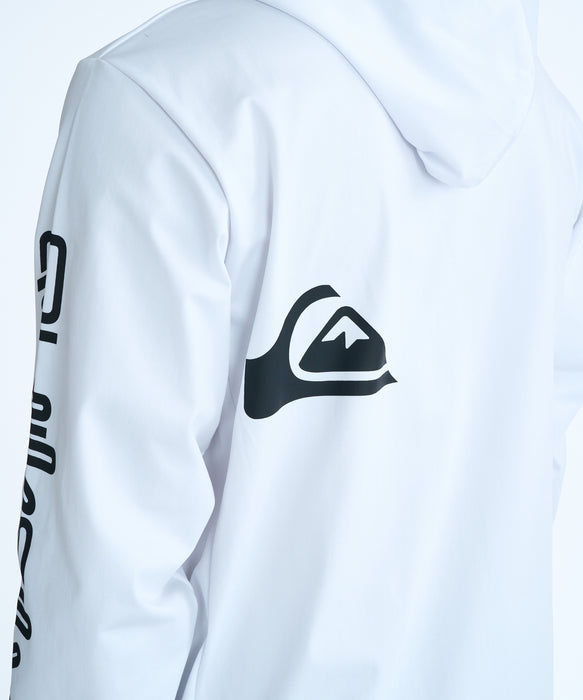 QUIKSILVER メンズ OMNI MW ZIP HOODIE ジップラッシュガード 【2026年春夏モデル】 WHT / XL