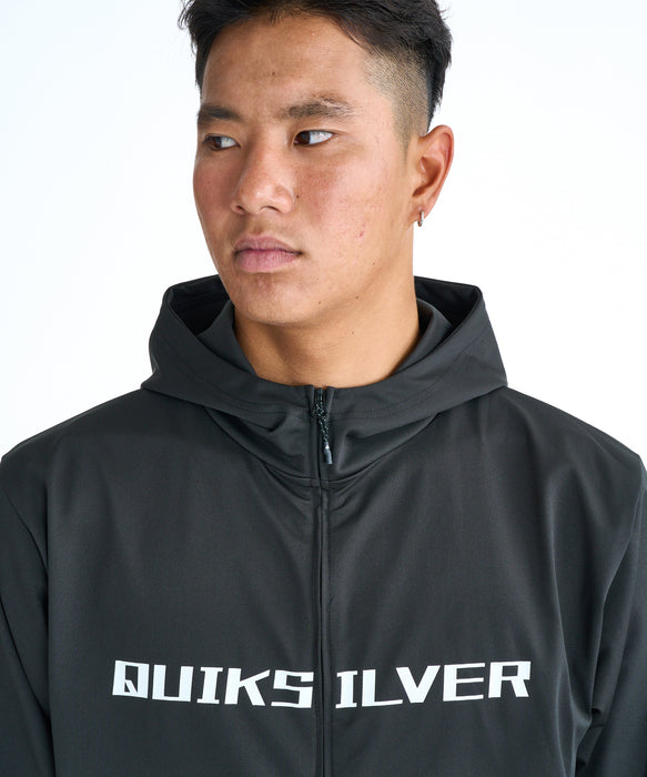 QUIKSILVER メンズ DOUBLE SIDED QSMW ZI ジップラッシュガード 【2026年春夏モデル】 BLK / XL