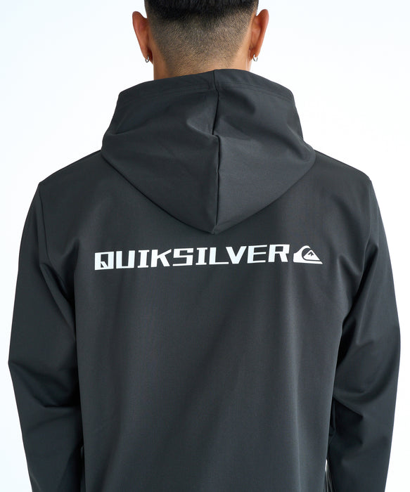 QUIKSILVER メンズ DOUBLE SIDED QSMW ZI ジップラッシュガード 【2026年春夏モデル】 BLK / XL