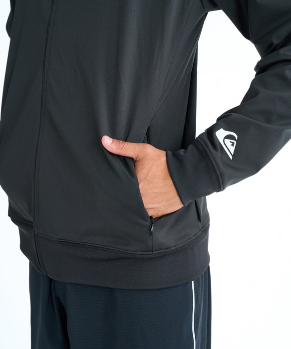 QUIKSILVER メンズ DOUBLE SIDED QSMW ZI ジップラッシュガード 【2026年春夏モデル】 BLK / XL