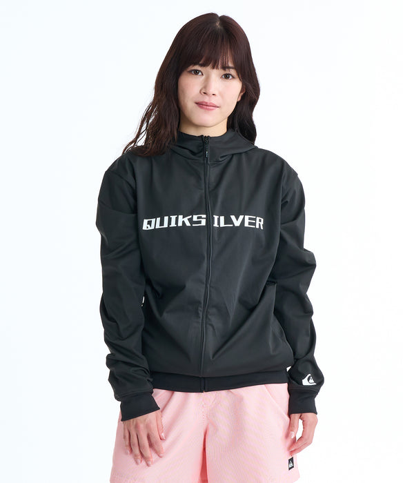 QUIKSILVER メンズ DOUBLE SIDED QSMW ZI ジップラッシュガード 【2026年春夏モデル】 BLK / XL
